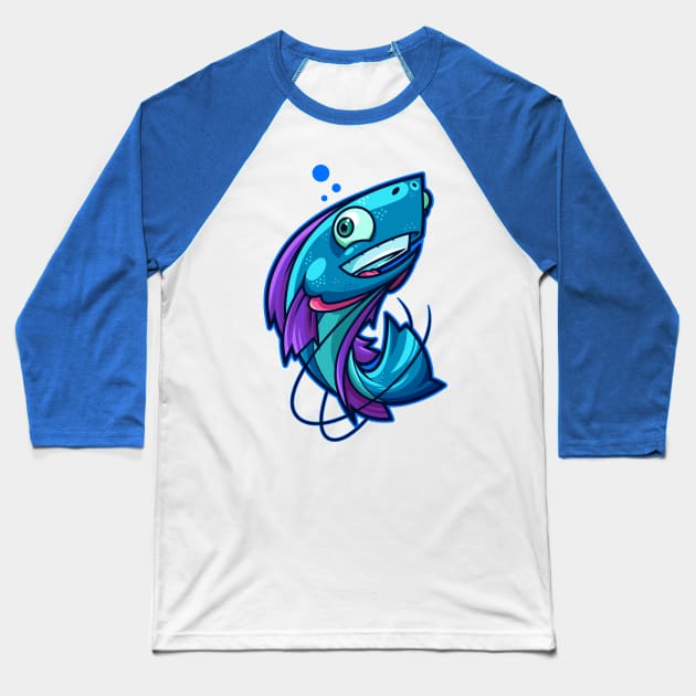 Sushi, The Gourami Baseball T-Shirt by ArtisticDyslexia